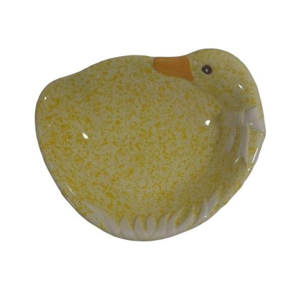 Treasure Craft Dining Vintage Treasure Craft Speckled Yellow White